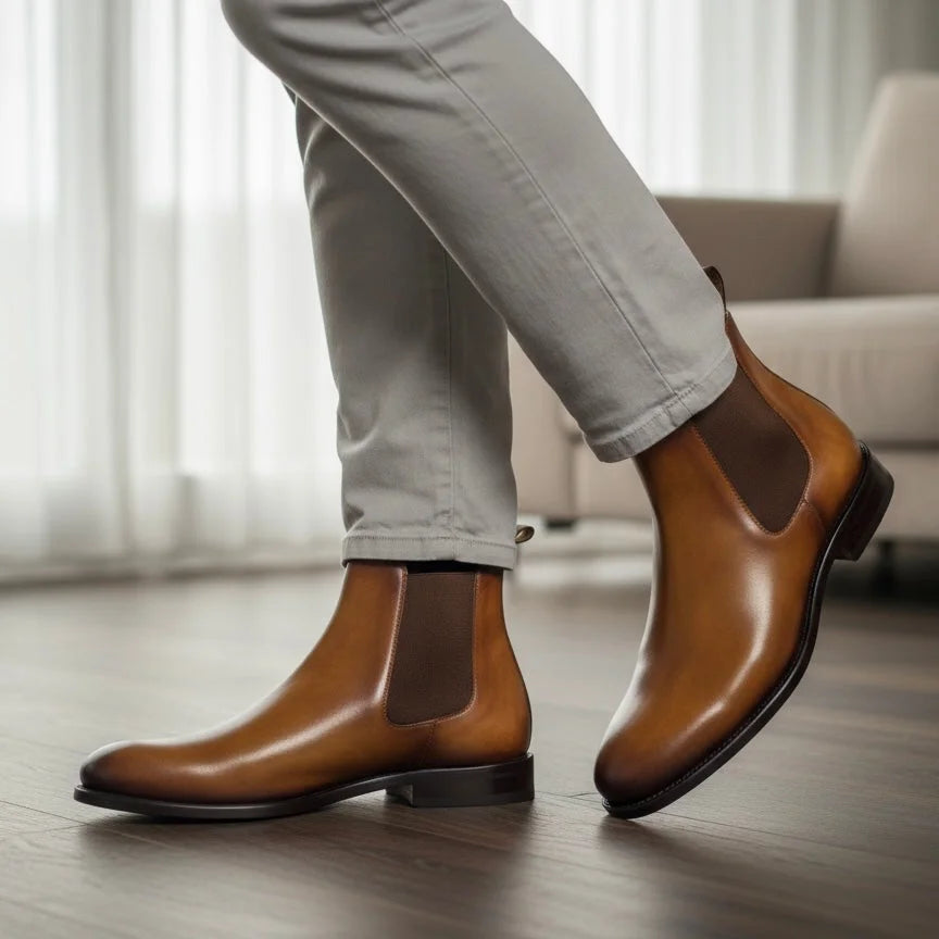 6009 Chelsea Boots in Calf Leather for Men