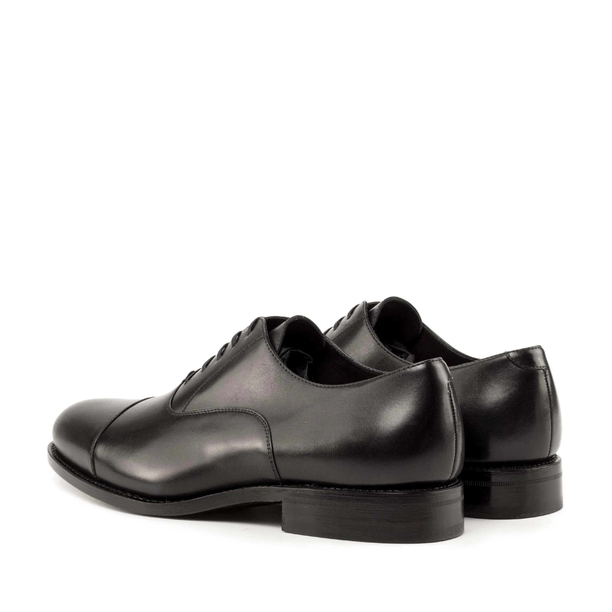 Pair of black leather Ales Oxford shoes