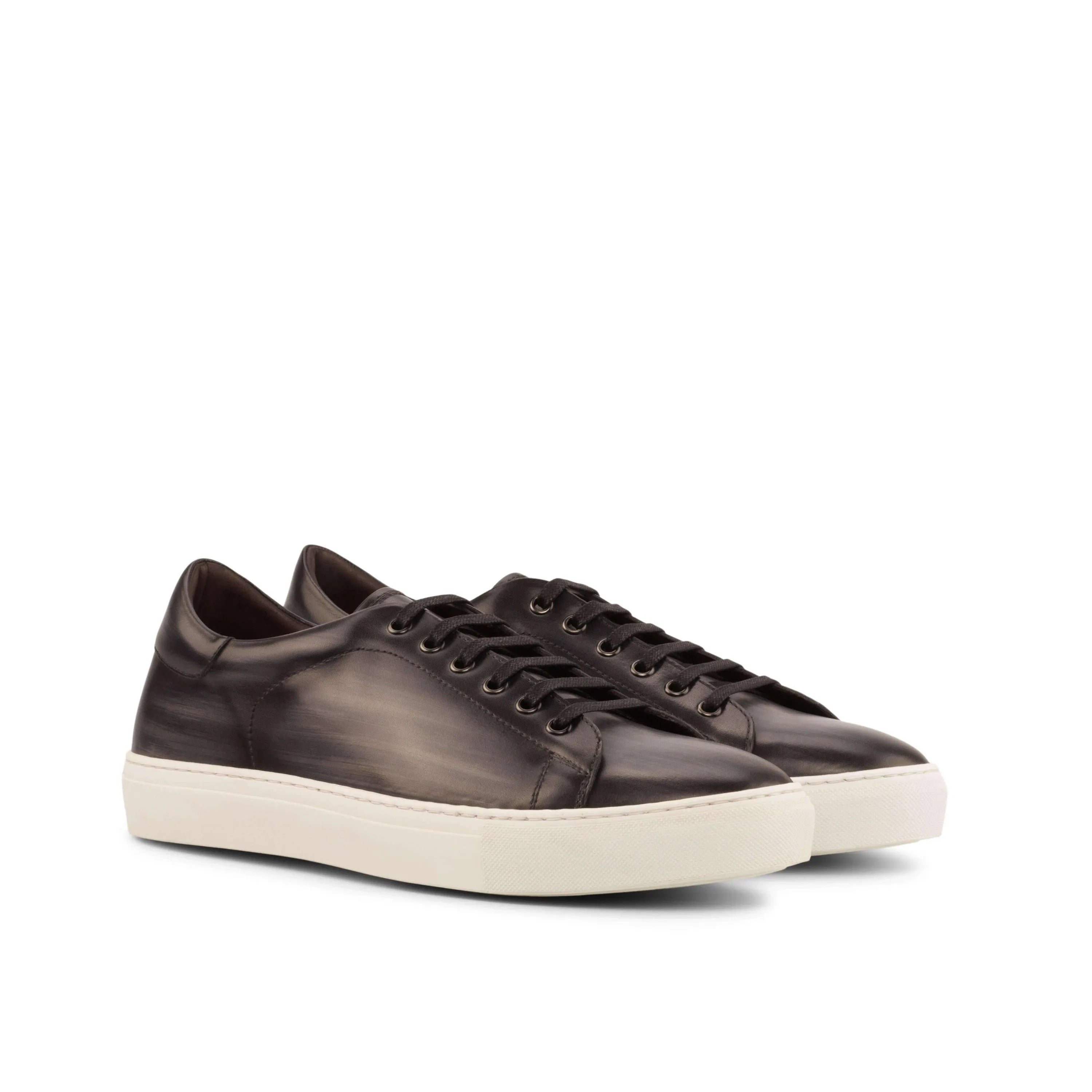 Pair of C68 trainer patina cupsole trainer sneakers