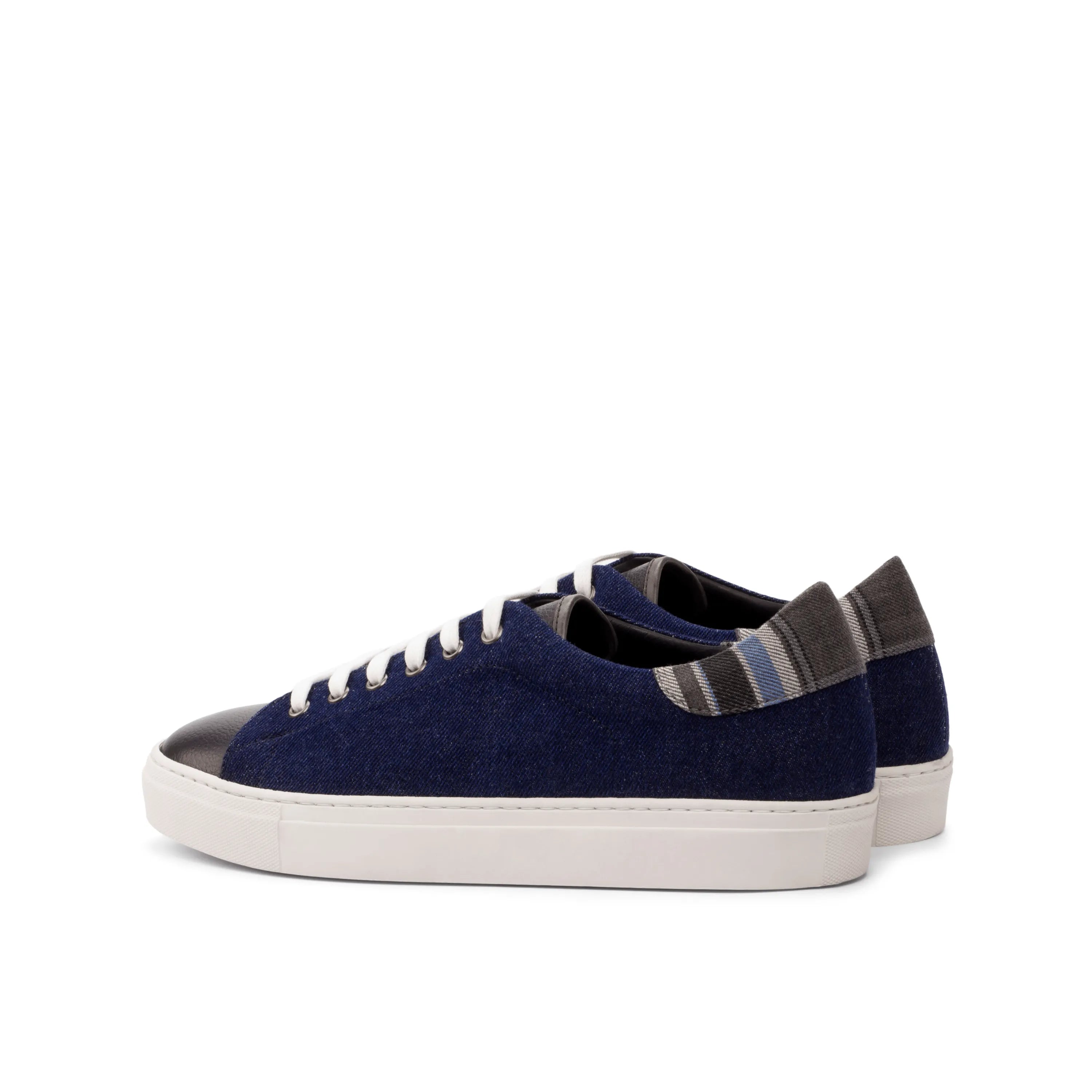 Navy blue Ioway Trainer Sneaker casual sneakers back view