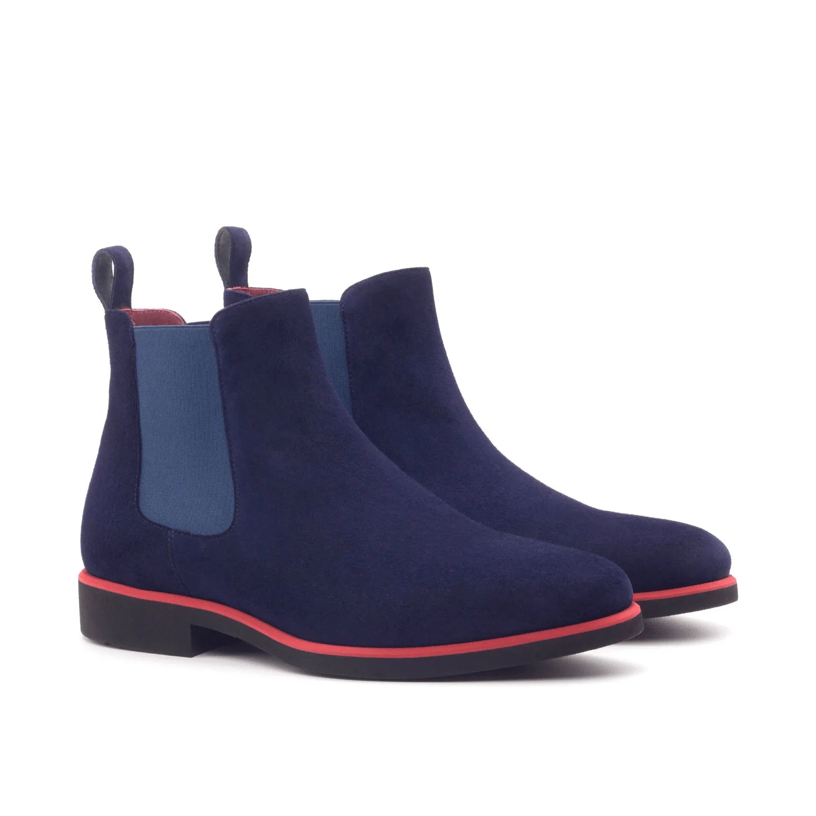 J Chelsea Boot navy suede Chelsea boots luxury bespoke shoes for men