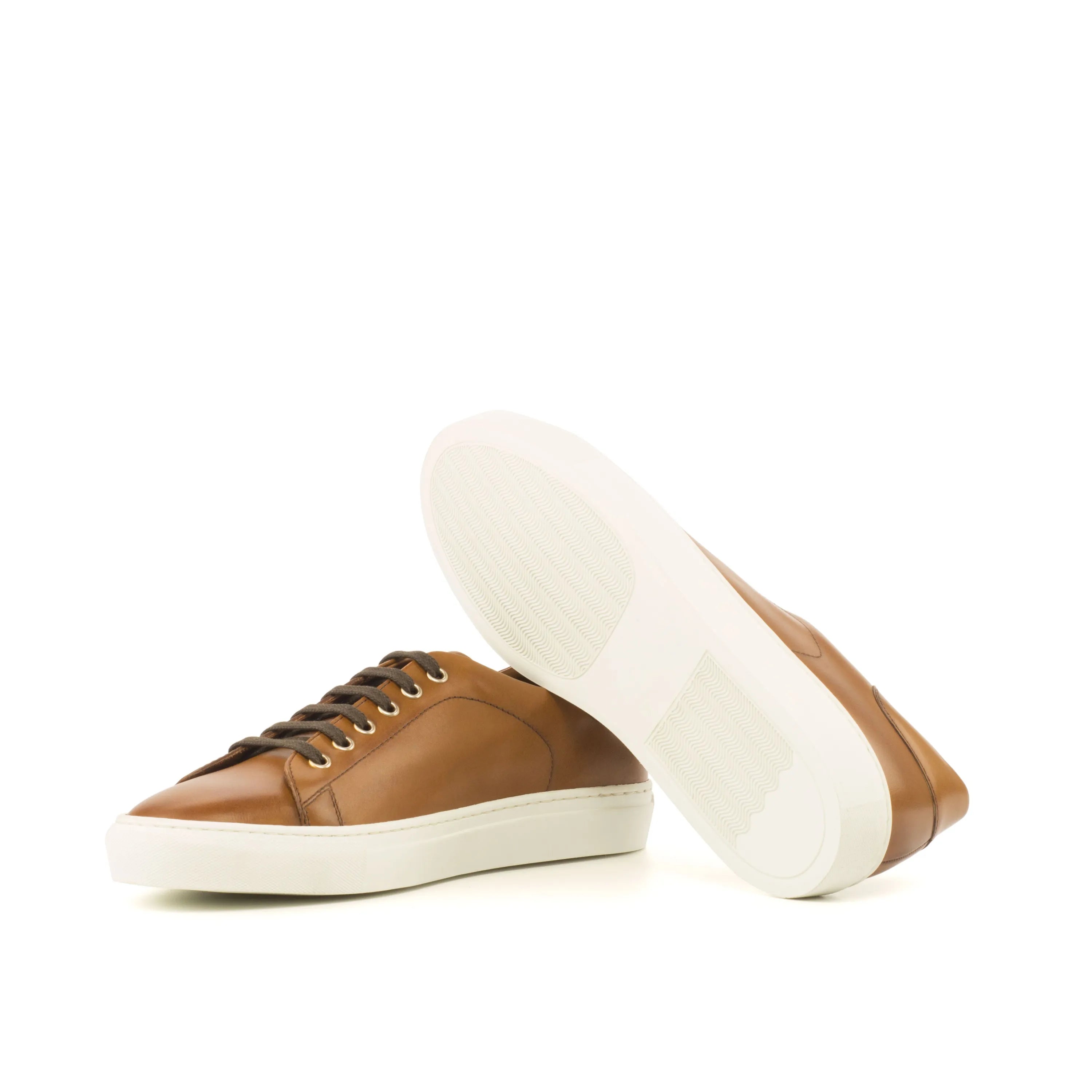 Brown Jero trainer sneakers with cupsole design