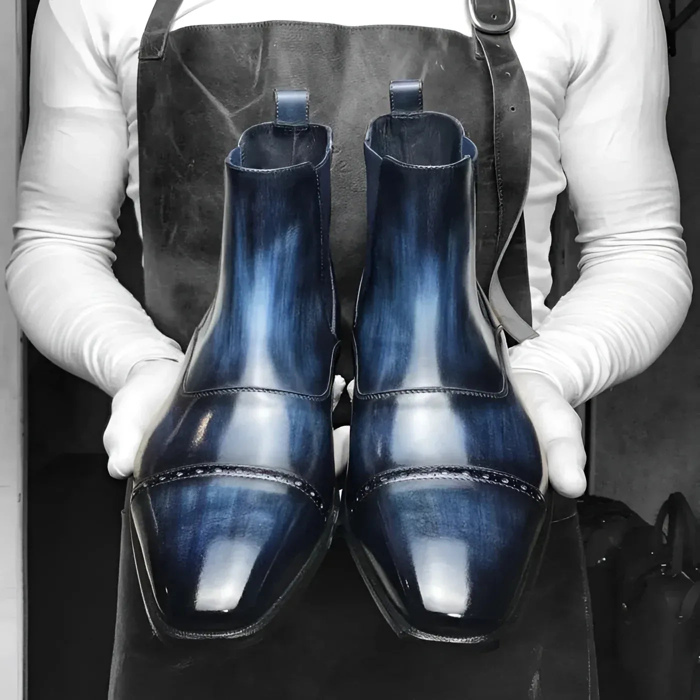 Savon Patina Chelsea Boots for Men Dress Boots