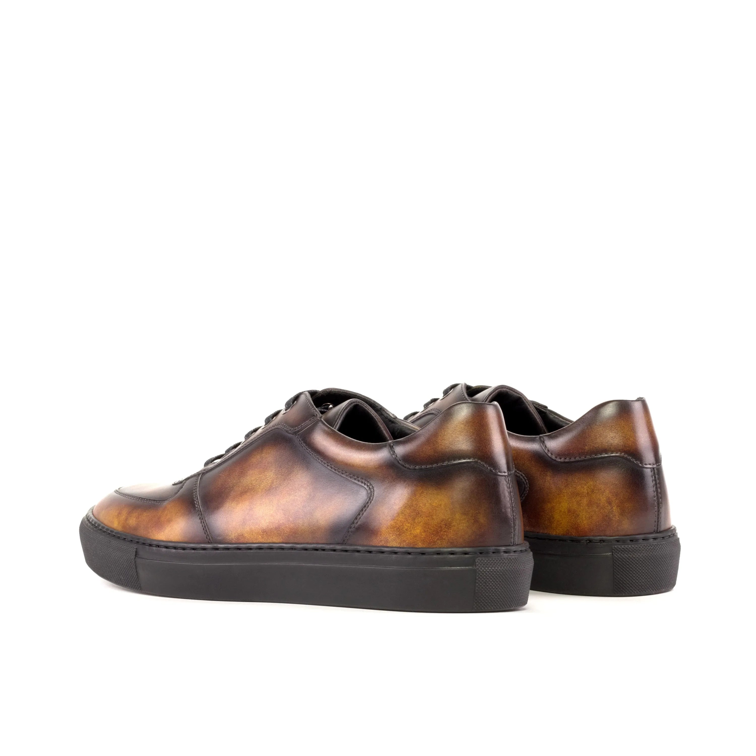 Brown Talsa Patina Low Top leather sneakers