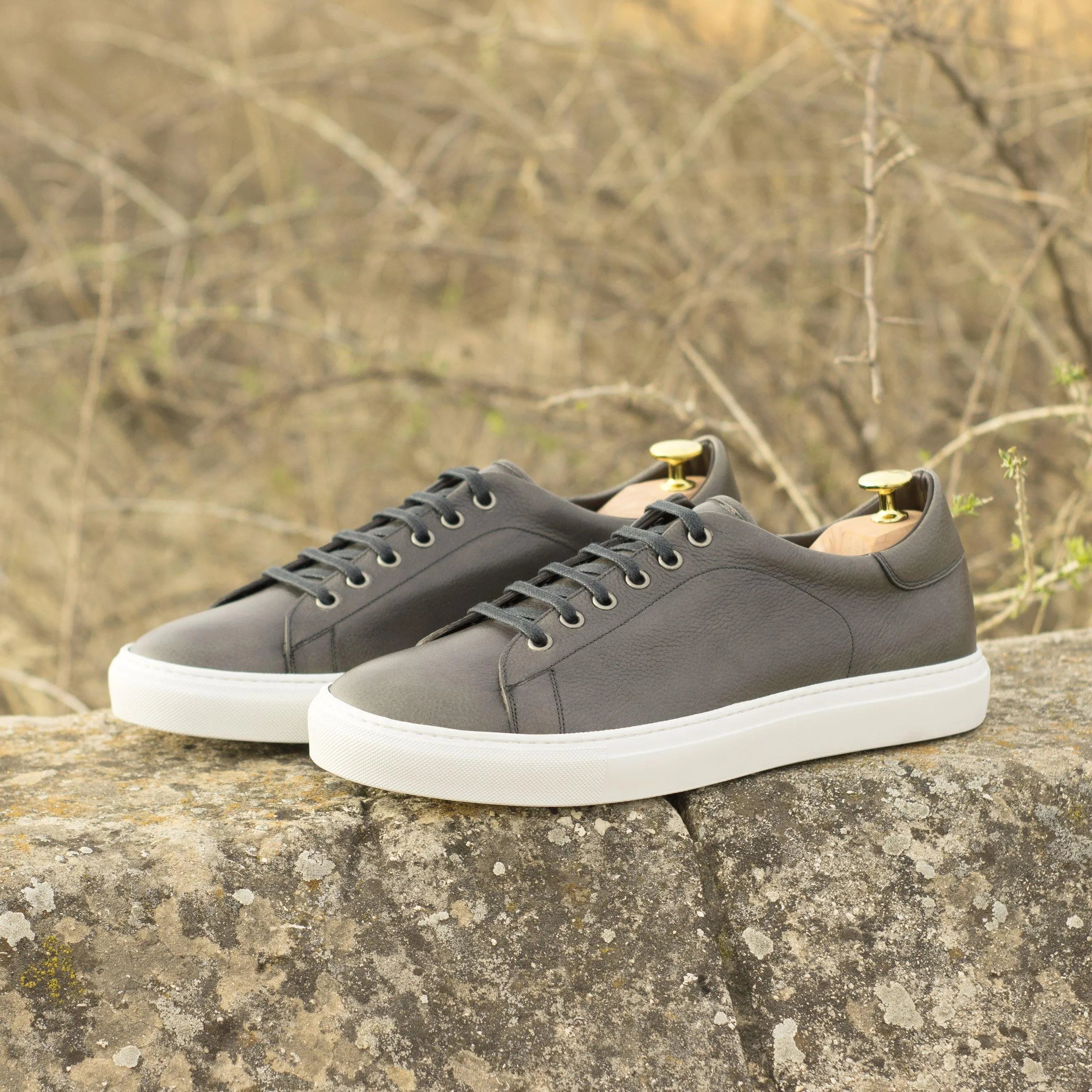 Gray Tuesday Trainer sneakers with white soles