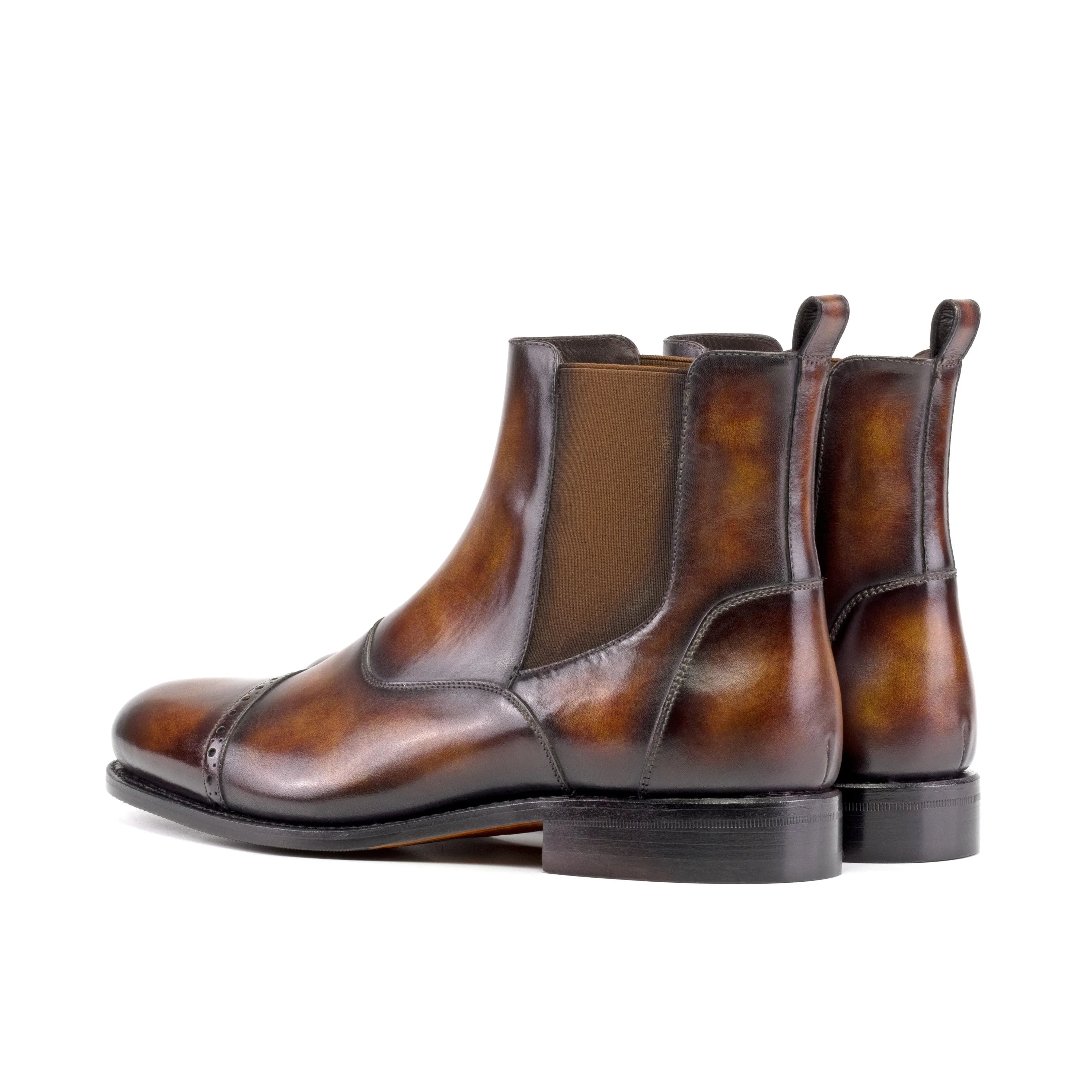 Willy Patina Chelsea boots in brown leather