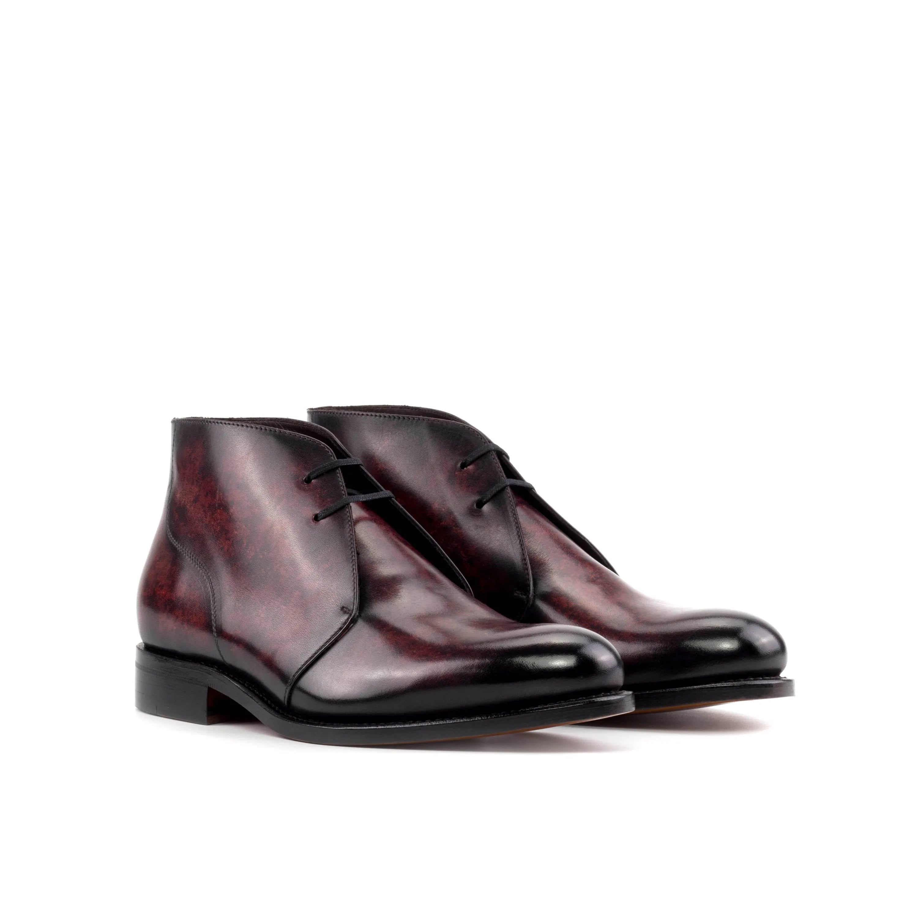 Burgundy leather 5944 Patina Chukka Boots