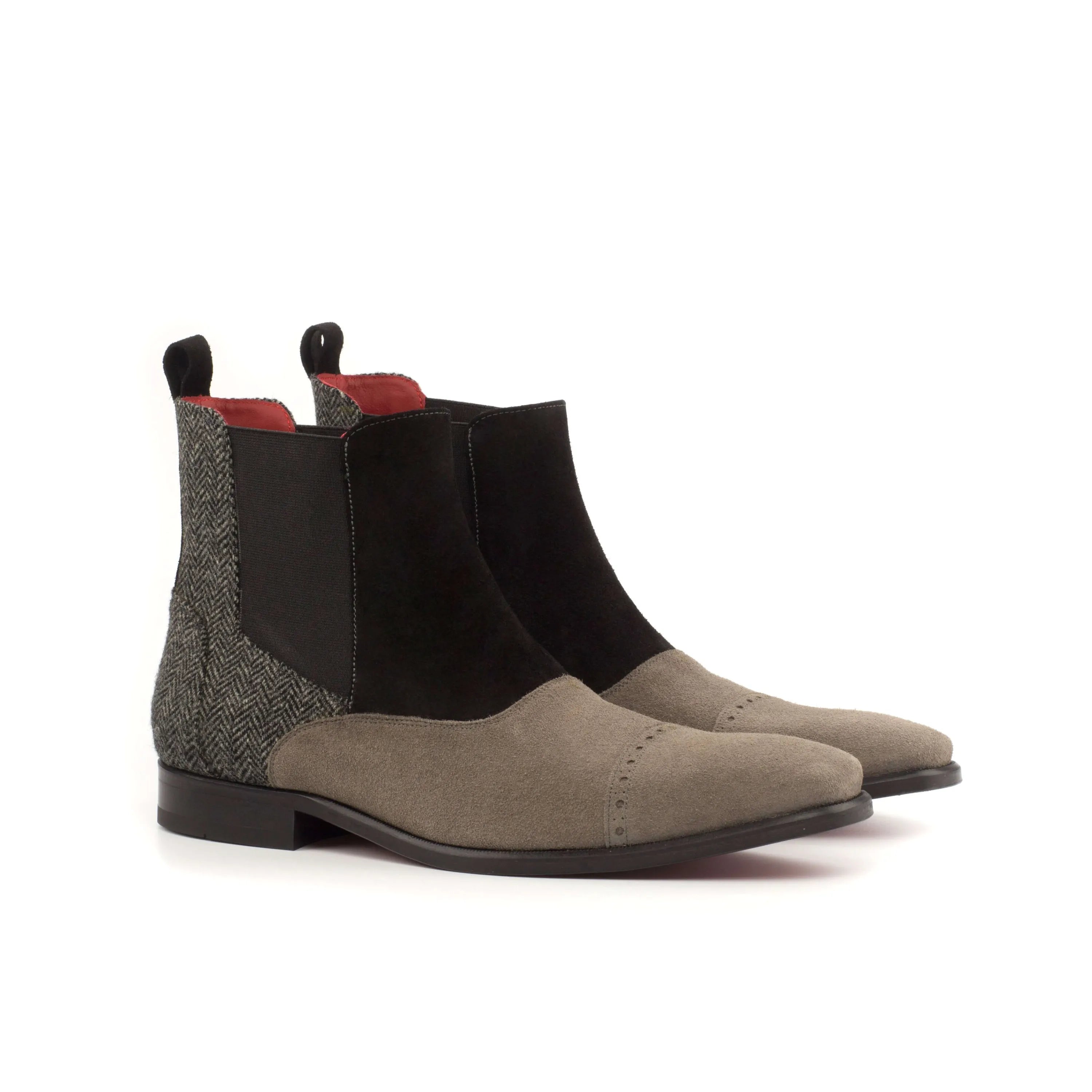 Two-toned leather CM20 Chelsea boots rear view