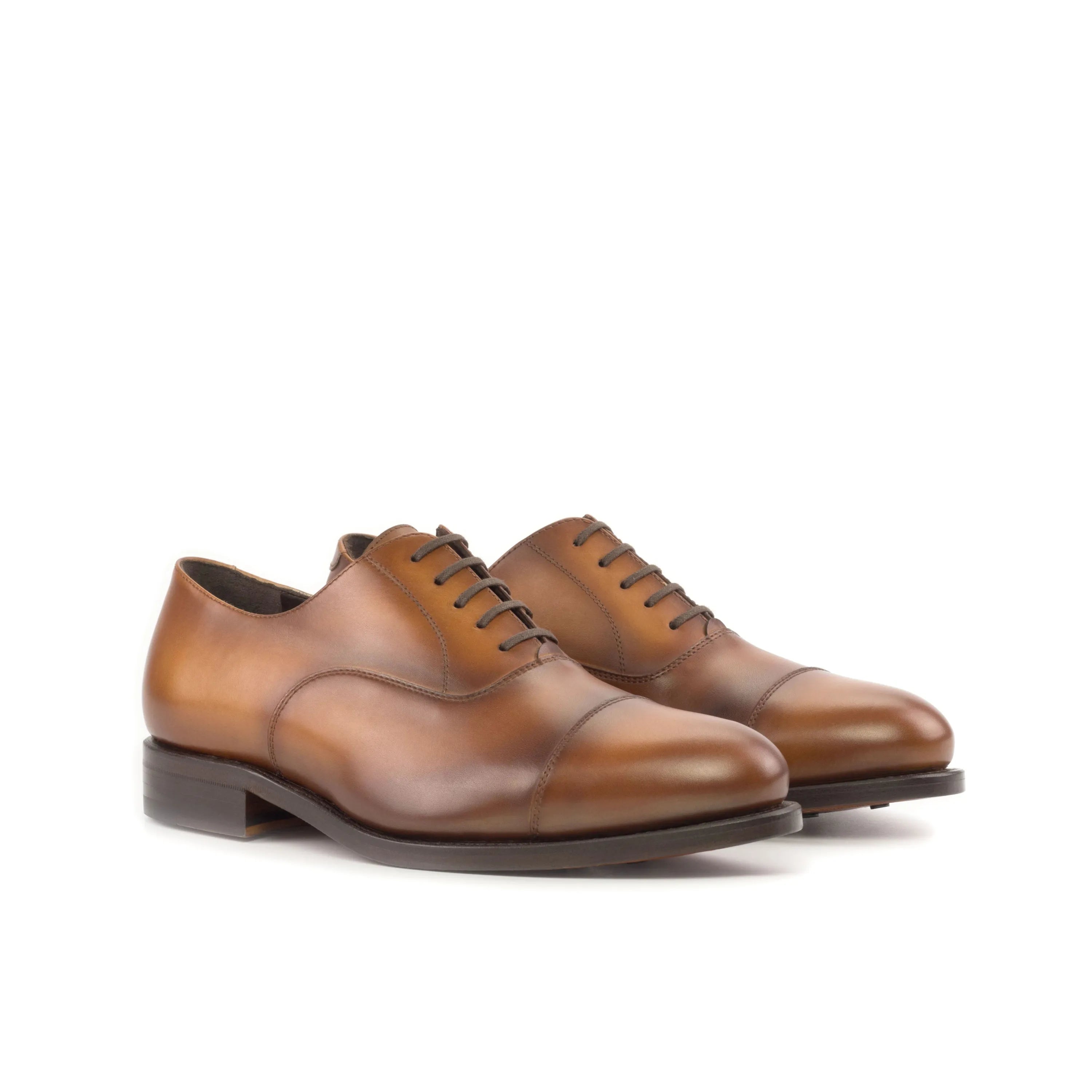 Pair of brown leather Founder Oxford shoes