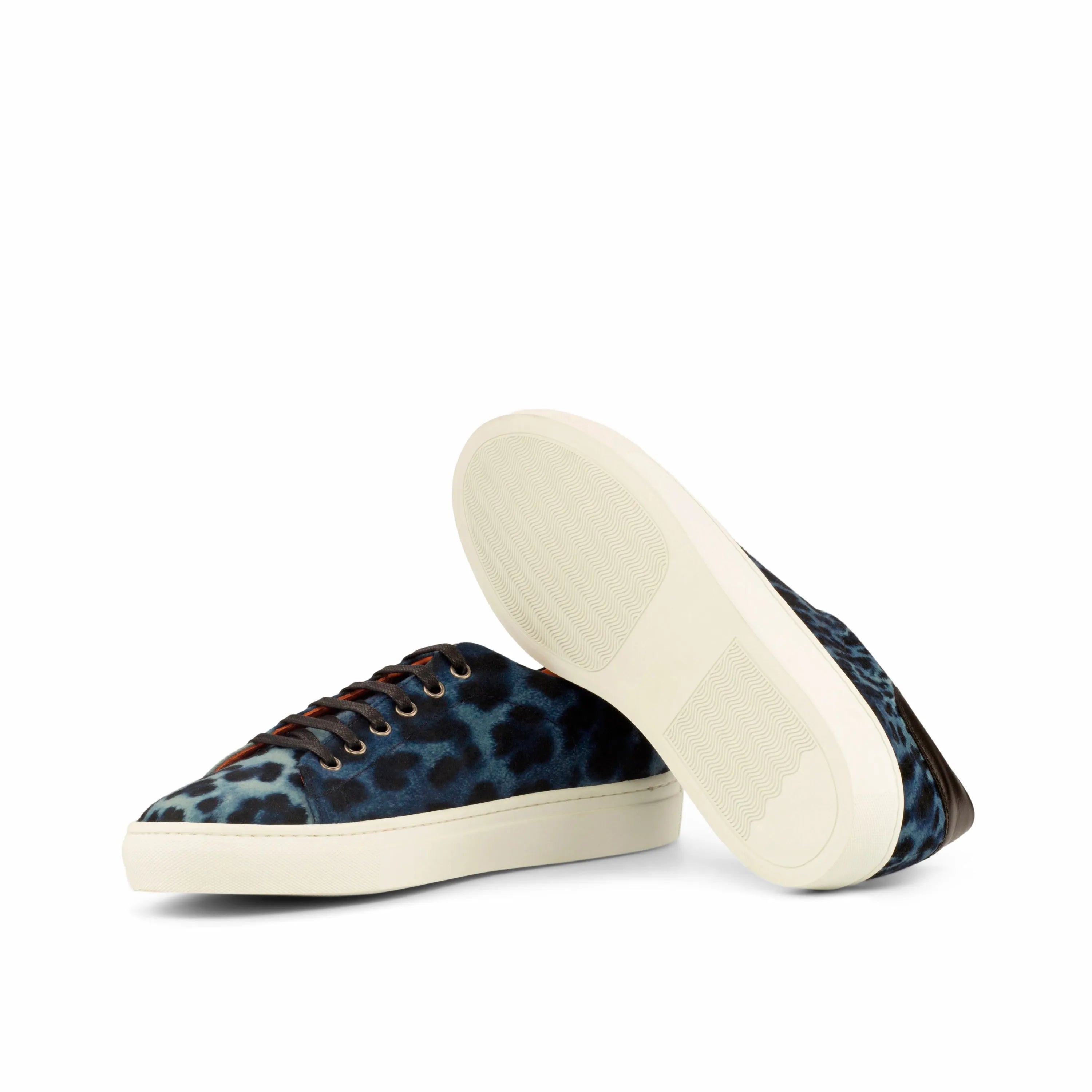 Blue leopard print Leon Trainer Sneaker