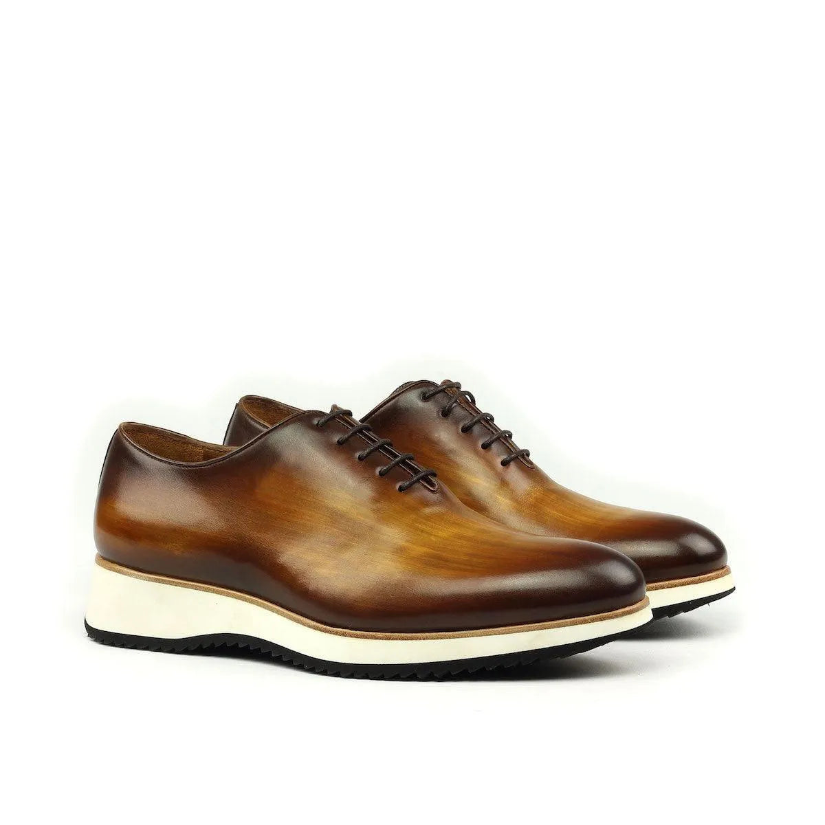 Lloyd wholecut patina shoes II brown leather dress shoes
