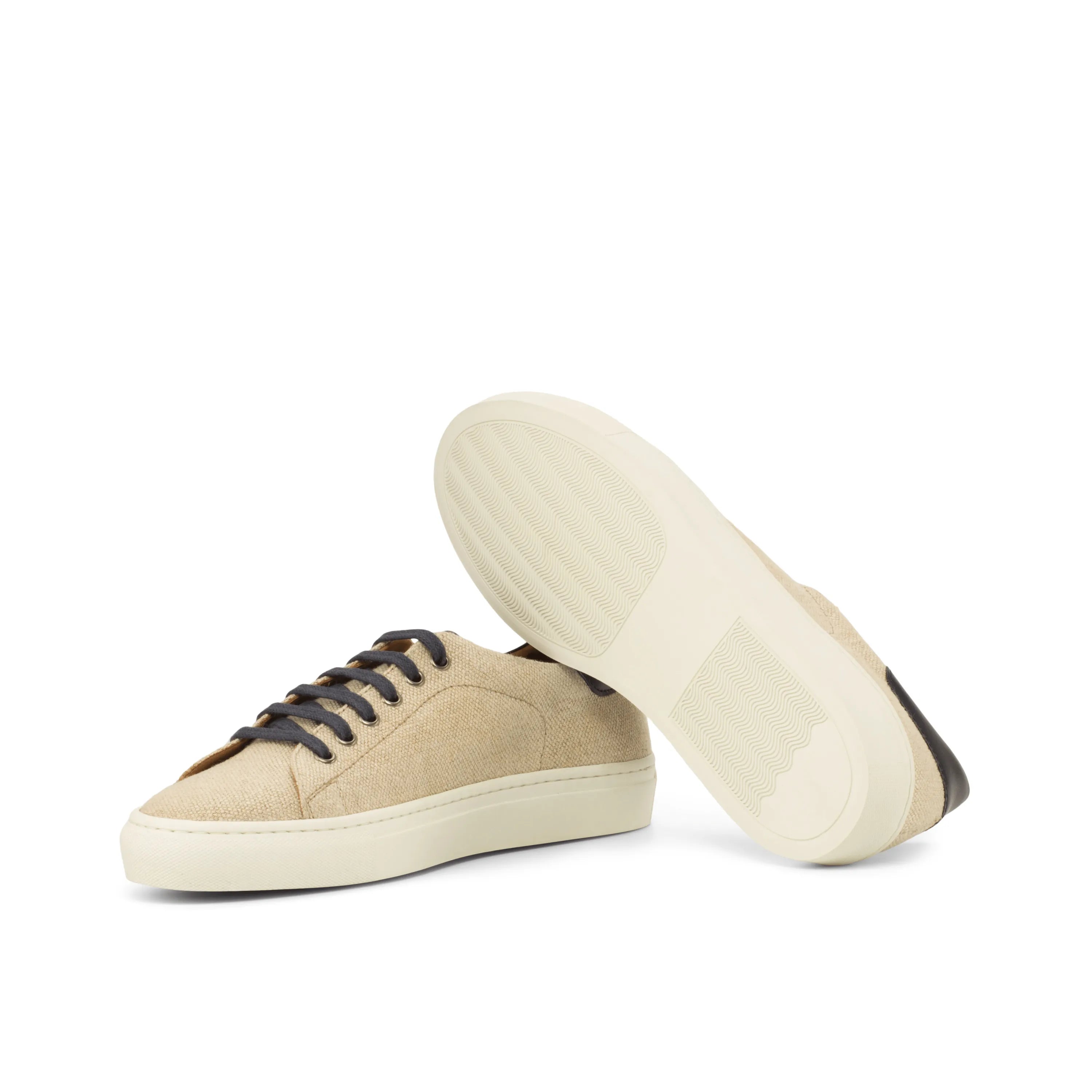 Beige suede Nastas top sider sneaker, back view