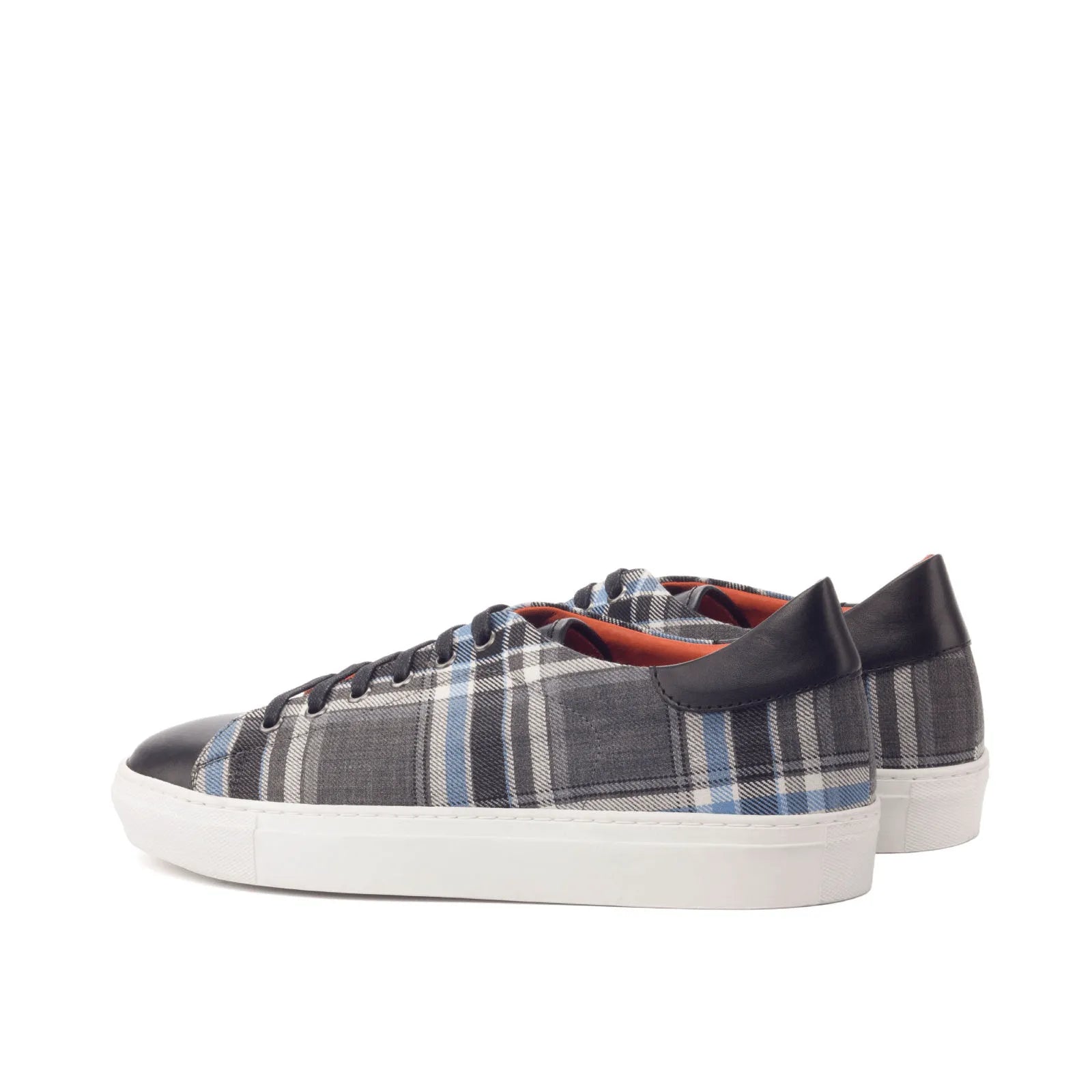 Pele Trainer Sneaker in plaid low-top cupsole trainer style