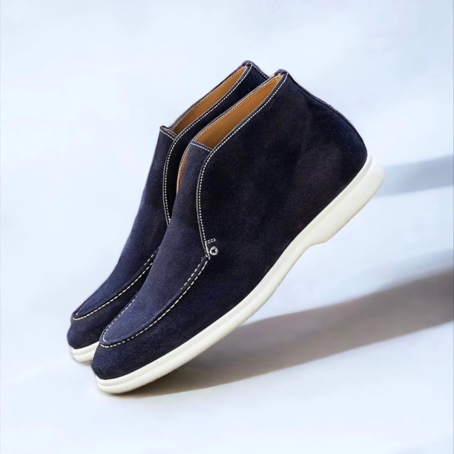 Riyadh moc flex sport boots II navy suede chukka pair