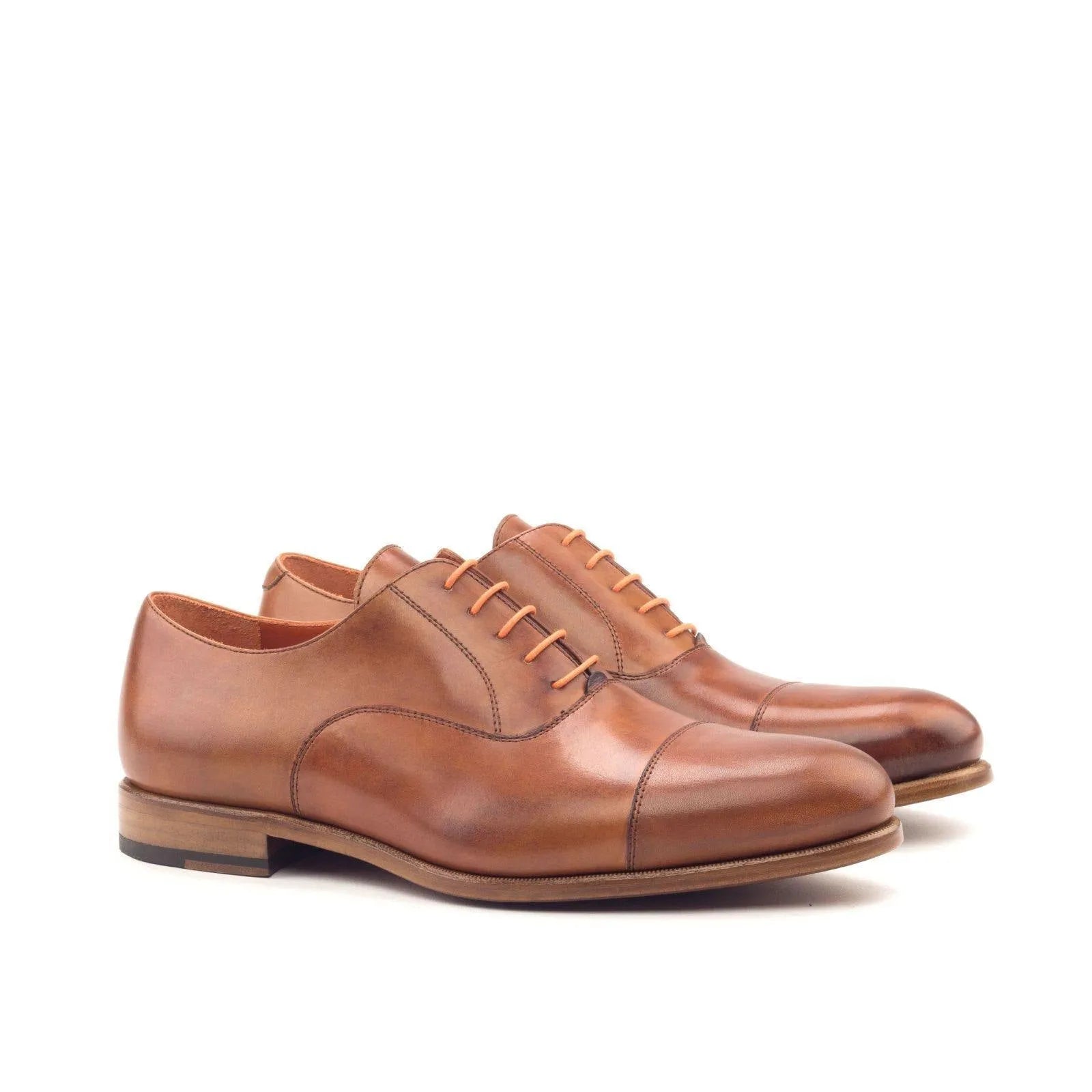 Pair of brown leather Saint Oxford shoes