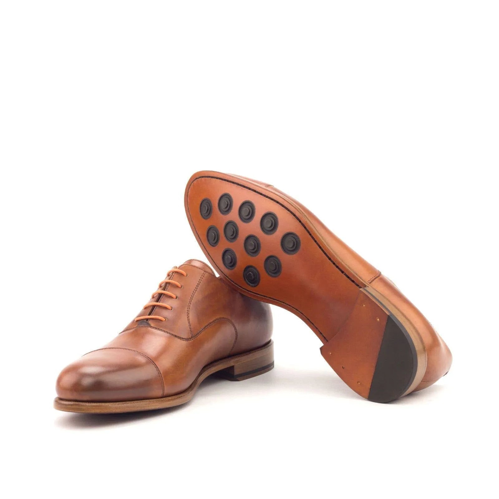 Pair of brown leather Saint Oxford shoes