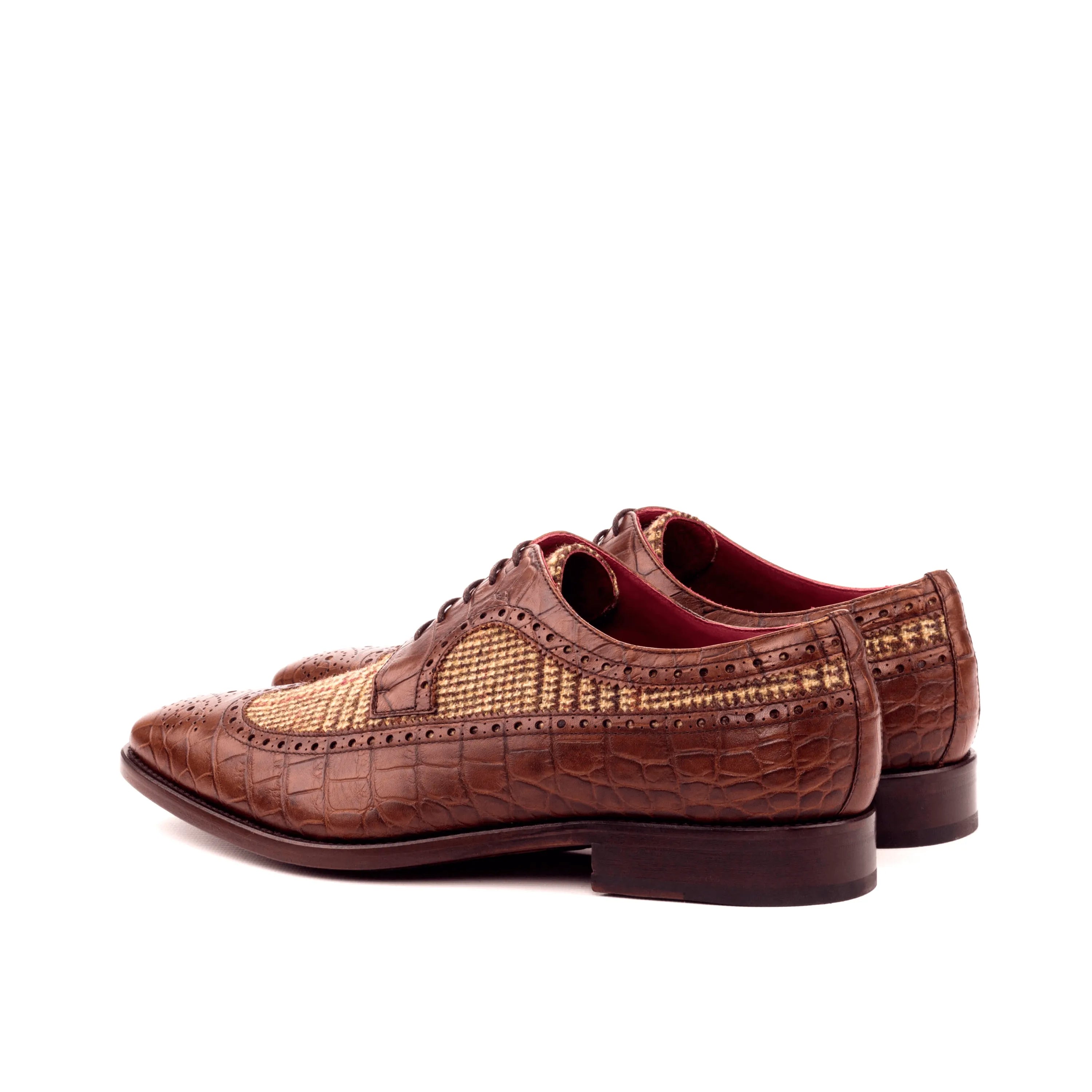 Brown leather Weekend Longwing Blucher II dress shoes